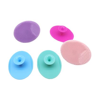 China Sustainable Baby Circular Massage Silicone Shampoo And Face Brush for sale