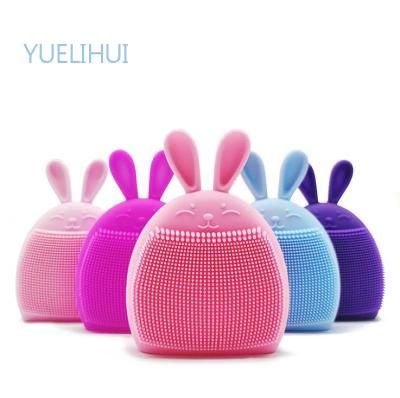 China Set Viable Beauty Hand Rabbit Silicone Face Cleansing Brush is used for shampoo and baby face washing for sale