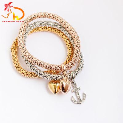 China Classic Most Popular Fashionable Style Woman Love Popcorn Bracelet for sale