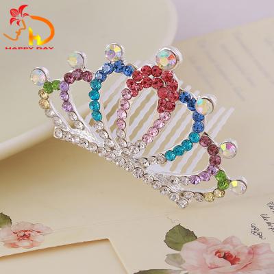 China Fashionable Classic New Arrival Style Kids Rhinestone Crown Wholesale Celebrate for sale