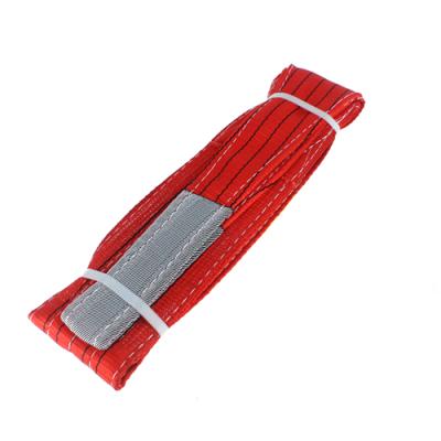 China Goods factory direct sale belt polyester webbing sling lifting packing flat braided lifting slings for sale