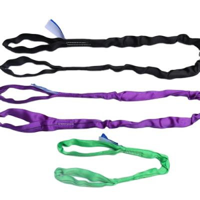 China Well Designed Goods Lifting Tags Lifting Strap Flat Polyester Round Sling Standard Sling for sale