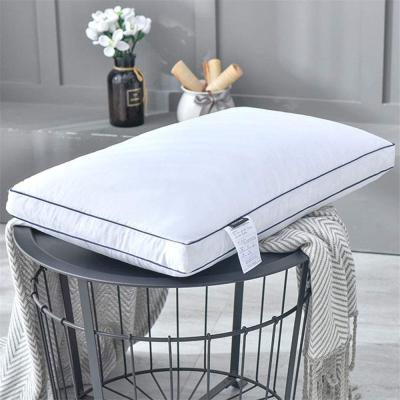 China Hot Wholesale Charming 100% Cotton Linen Cover Bedding Goose Duck Feather Down Pillow Inserts for sale