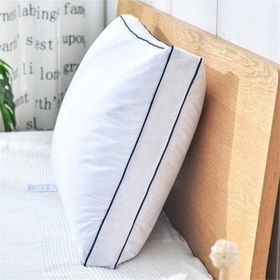 China Hot New Product 2 Set 100% Cotton Goose Down Feather Pillow Bed Pillows For Sleep for sale