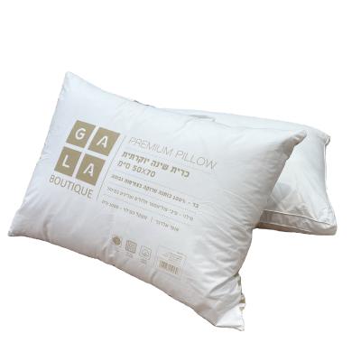 China Loft 2cm 5cm Waist Gusset Hotel Cotton White Custom Adjustable Standard Inflatable Pillow Insert Silver Satin Pillow for sale