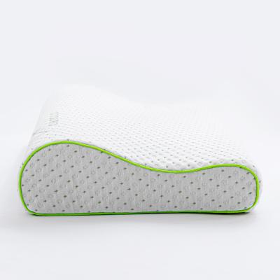 China Anti Dust Mite Wave Shape Memory Orthopedic Foam Bed Bamboo Pillow With Washable Cover for sale