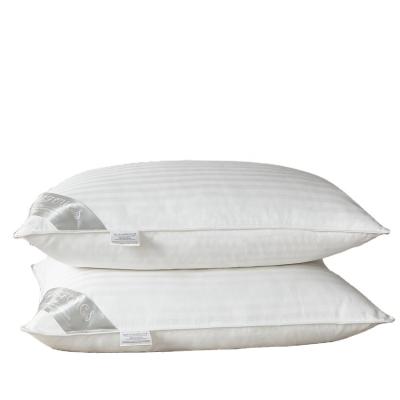 China Cost Effective Anti-Snore 100% Cotton White Duck Feather and Down Hilton Pillow for sale