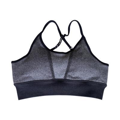 China SY-B02-12 QUICK DRY Sleeveless Exercise Bra Set Women's Yoga Vest Strap Backless Exercise Fitness Bras Set for sale