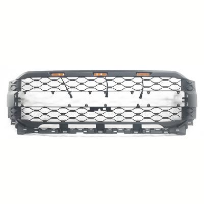 China Auto Accessories Grill New Design Grill With Outlet Raptor Front Bumper Mesh For Ford Modified Grill F150 2021 + Camera Bracket Gasket for sale