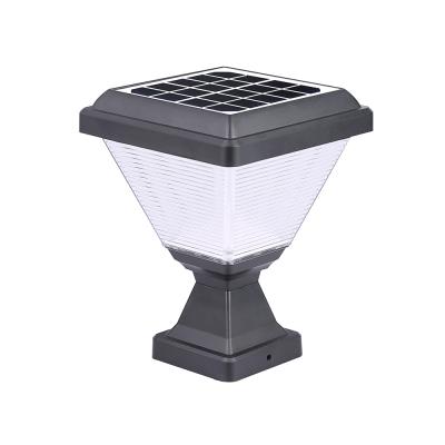 China IP65 Modern Waterproof Solar Pillar Light Garden Gate Top LED Lamp for sale