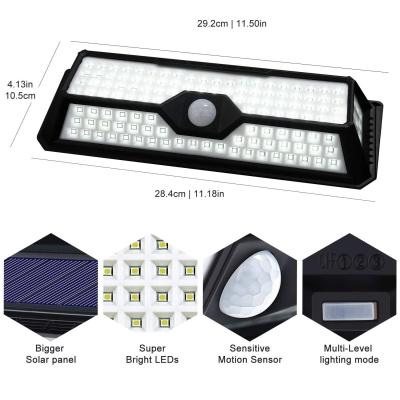 China Outdoor Yard Motion Sensor Lights Waterproof Wireless Security Solar Lights for Outdoor Wall Garden for sale