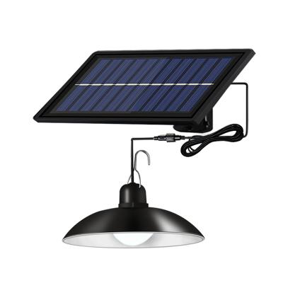 China 3 Modes Motion Sensor Solar Pendant Lights Indoor Outdoor Solar Hanging Lamp with White Warm White Light for Garden Patio for sale