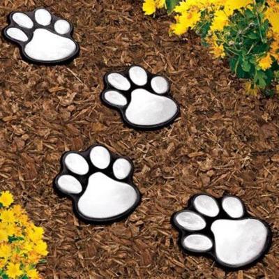 China 3 Modes Paw Print Outdoor Solar Light, Dog Puppy Cat Paw Path Light Garden Animal Motion Sensor Lamp Landscape Walkway Yard for sale