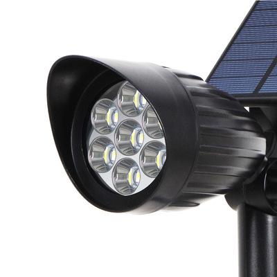 China Modern Lawn Lamp 7LED Solar Light Garden Spotlight Lawn Lamp Smart Outdoor Landscape Lighting NEW Outdoor Black Garden Lights for sale