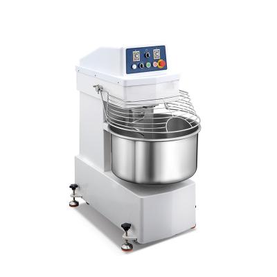 China Industrial Automatic Dry Spiral Flour Mixer Flour 50kg 130L Double Speed ​​Dough Mixer for sale