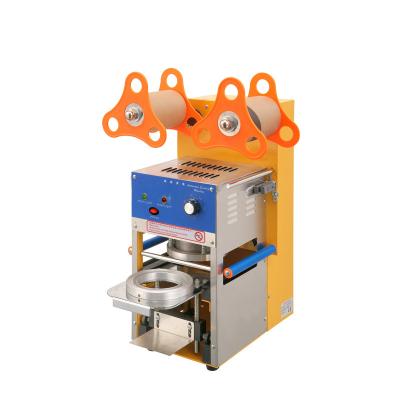 China Plastic beverage Canton boba tea cup sealing machine in Sri Lanka for sale