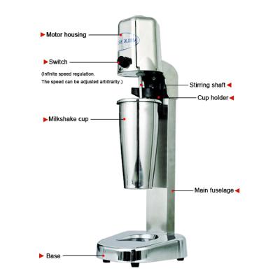 China Commercial single head mixer milkshake mixer/drinks milkshake mixer machine blender for sale