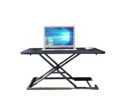 China Best Quality Adjustable (Height) Single Layer Standing Desk Converter Computer Steel Material Customizable Desk for sale