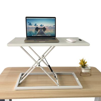 China Mini Standing Desk Converter Adjustable Smart Position Good Quality Electronic Desk (Height) Samples Available for sale