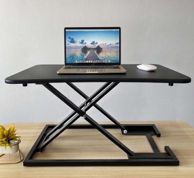 China Modern Style (Height)Adjustable High Quality Single Layer Standing Height Converter Converter Sit Stand Desk for sale