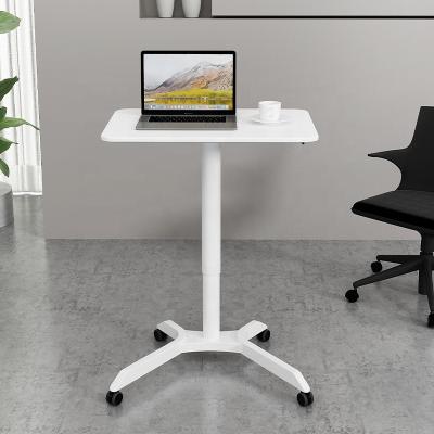 China Adjustable Promotional Mobile Pneumatic Height Adjustable Laptop Standing Computer Desk (Height) for sale