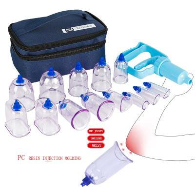 China Full Body 13 Different Size Massage Therapy Massage Device Acupuncture Plastic Suction Cups Bump Vacuum Cupping Set for sale