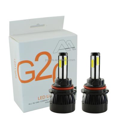 China All in one all in one CE 12v 24v 80w 8000LM canbus high power G20 4sides COB high low 9007 led headlight for sale