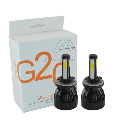 China All in one wholesale CE 12v 24v Canbus auto led light G20 4faces COB 80w 8000LM all in one h15 led headlight for sale