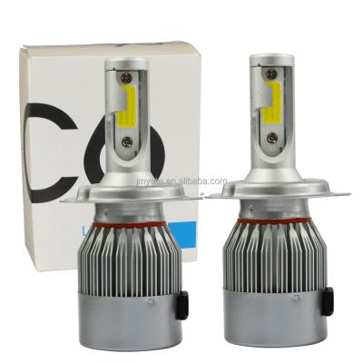 China Fit for car CE Rosh 6000k 7200LM 36W COB car led headlight bulb C6 led headlight car led car headlight h4 car led headlight for sale