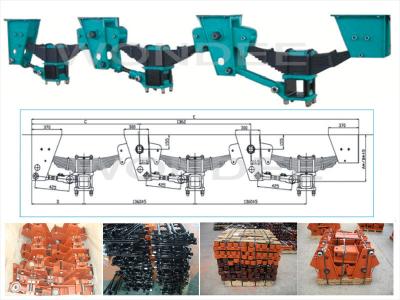 Chine 4 suspension 28 X 130MM Pin Overslung Trailer Axle de remorque de l'axe TS16949 semi 132mm à vendre