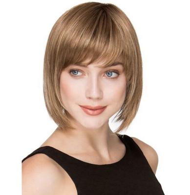 China Short Silky Straight Hair Wigs Aishili Silky Straight Wig For Women Fashion Wholesale Wig for sale