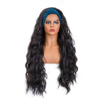 China Wholesale curly aishili hair band wigs for color woman curly headband synthetic wig headband wig for sale