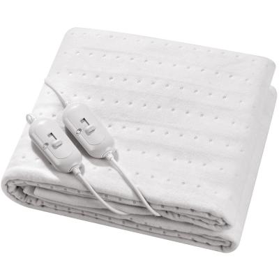 China 220-240V Electric Warm White Polyester Electric Blanket for sale