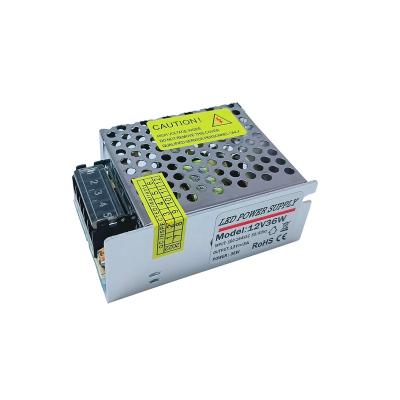 China Industrial LED Lighting China Factory Control Emergency Safety Monitor 3A 12V 36W Led Driver Power Supply for sale