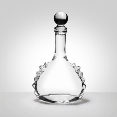 China Schließungen 375ml Flint Cubic Glass Tequila Decanter Vinolok zu verkaufen