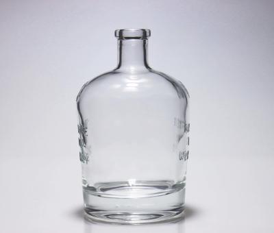 China Teilweise blaue beschichtende Tequila-Glas-Flaschen-feste Glasstopper 750ml Tequila-Flasche zu verkaufen