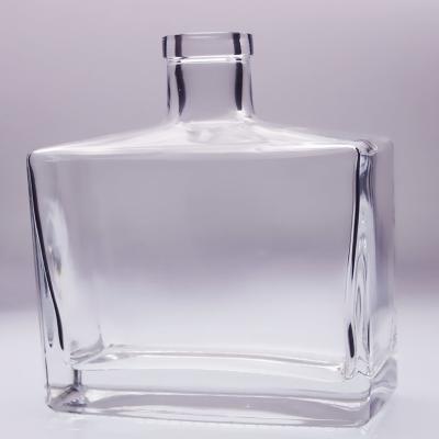 Chine Place de luxe 1200g de rectangle de bouteille en verre de décalque durable élégant à vendre