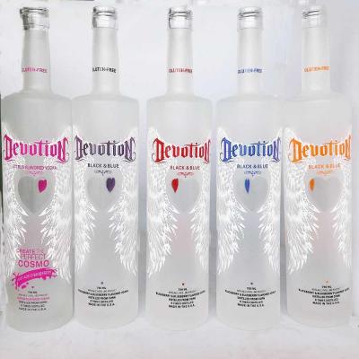 China Teilweise bereifte Wodka-Flasche Centurio mit Crystal Head Hot Stamping zu verkaufen