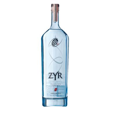 Cina Bottiglia vuota di vetro premio ZYR della vodka con lo schermo che stampa la bottiglia della vodka 1000ml in vendita