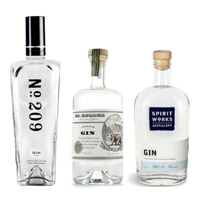 China Embossed Letter Glass Gin Bottle 500ml 700ml fancy glass bottles for alcohol for sale