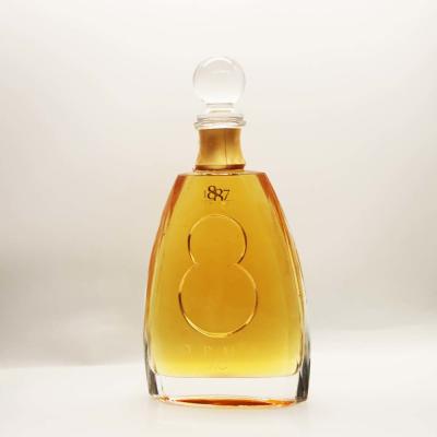 China Hoch 0.75L Brandy Glass Bottle 240mm zu verkaufen