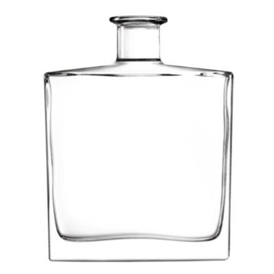 China 1200g Glass Spirit Bottle Heat Resistant Rectangle Liquor Bottle for sale