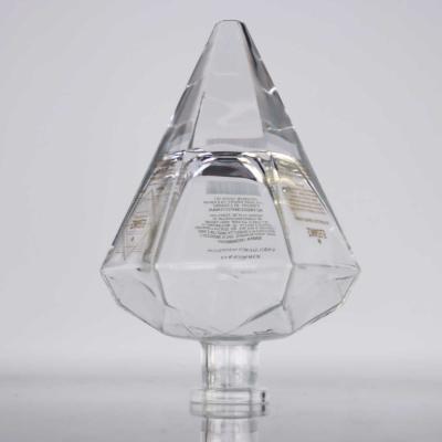 China Abziehbild polierter Diamond Shaped Decanter 1000ML 700ml 21.5mm Crystal White zu verkaufen