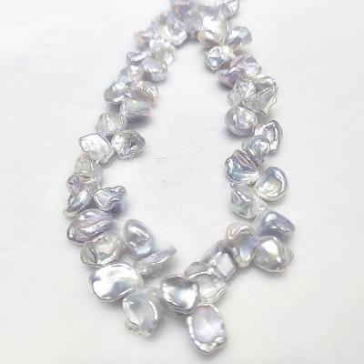 China PEARL 8-13mm Special Silver Baroque Freshwater Pearl String For Pearl Necklace for sale