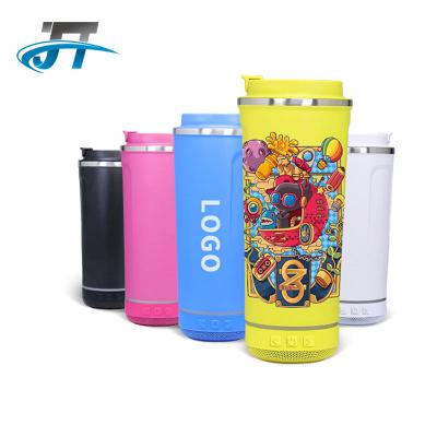 China JT 2022 Wireless Speaker Water Bottle Double Wall Stainless Steel Viable Wholesale Smart Water Bottle Music for sale