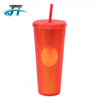 China Durian 2022 24oz Viable Popular Durian Tumbler Light Blue Purple Black Matte Tumbler With Straw for sale