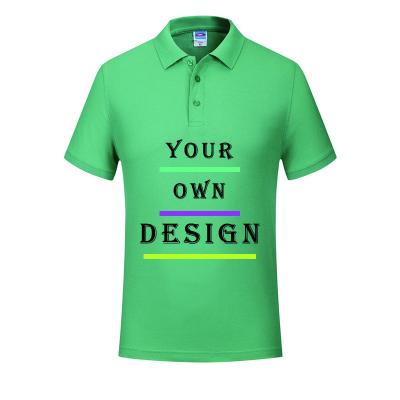 China Anti-Wrinkle Summer Men Golf 100%cotton Polo Shirts Custom Logo Polo Shirts Sport T-Shirts for sale