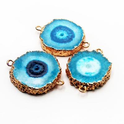 China Fashionable Natural Agate Sunflower Necklace Gem Pendant Bracelet Pendant Diy Accessories Jewelry for sale