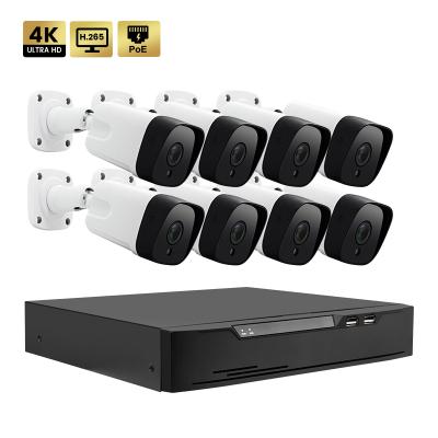 China Night Vision 8MP IR 8 Motion Detection 8 Channel CCTV NVR P2P System PoE IP UHD 4k Remote IP Security Camera System for sale