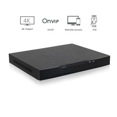 China Smart Search & Playback 4 8 16 channel 4K PoE nvr PoE Megapixel P2P IP nvr cctv network video recorder for sale